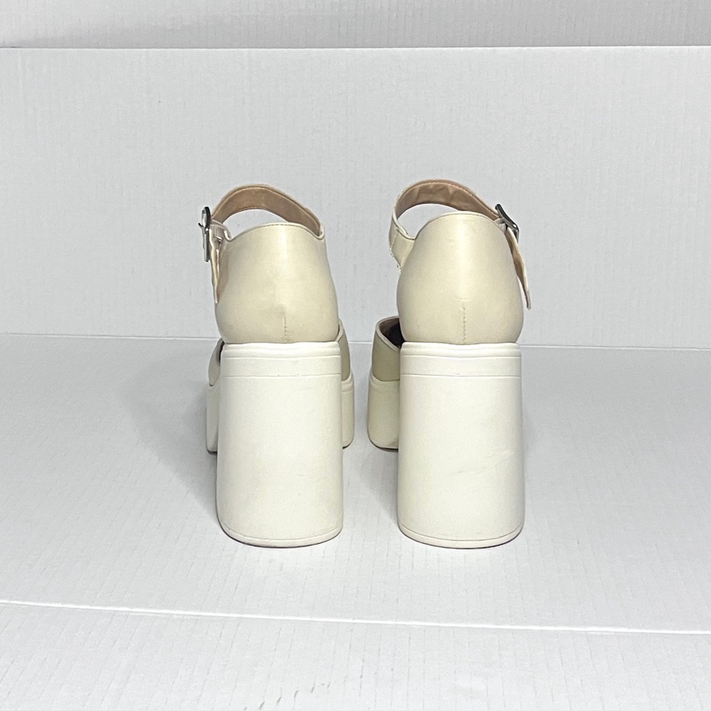Free People Beige Platform Mary Jane Heels - Picture 8 of 15